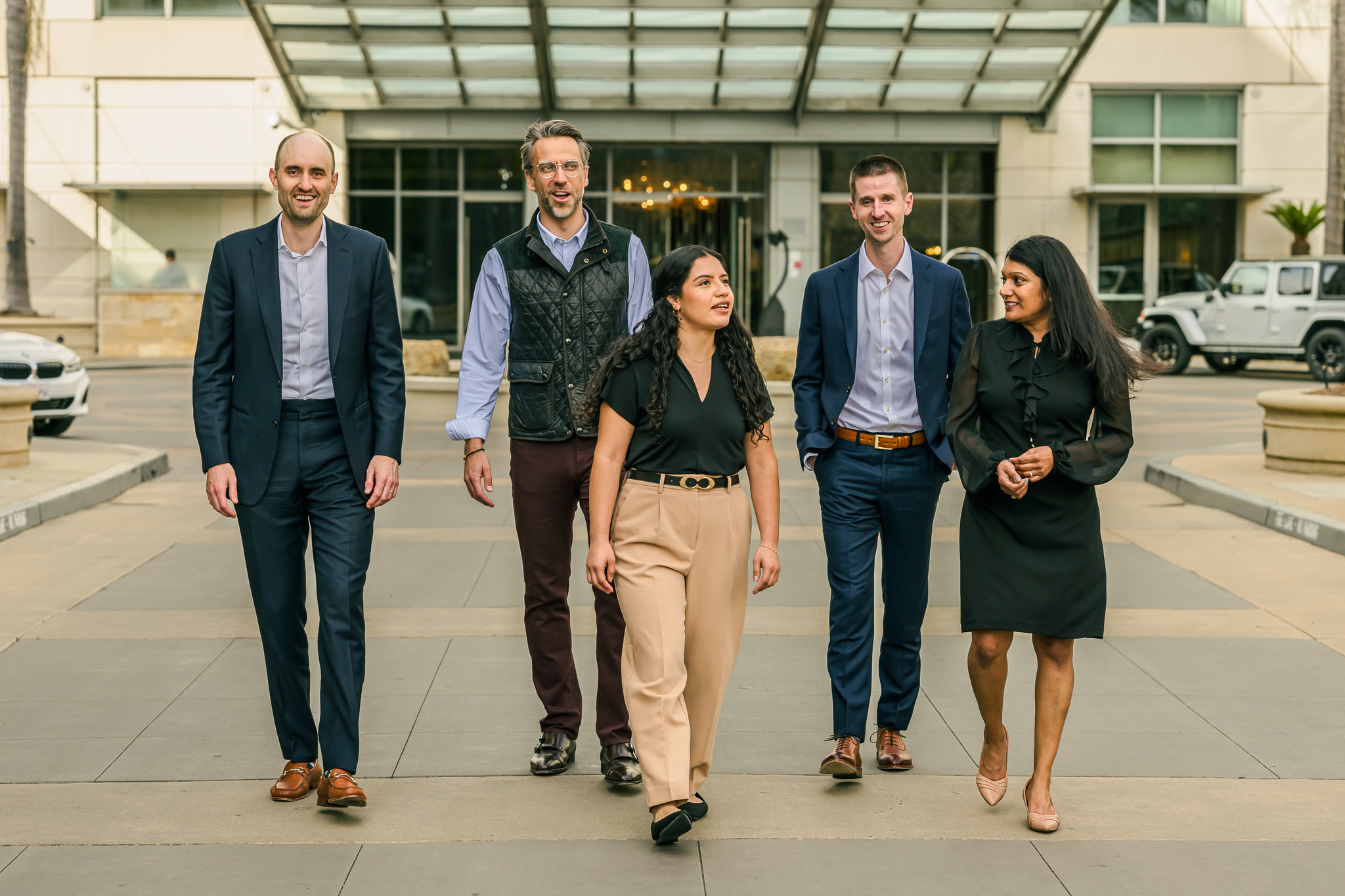 Group of HGGC team members standing outside